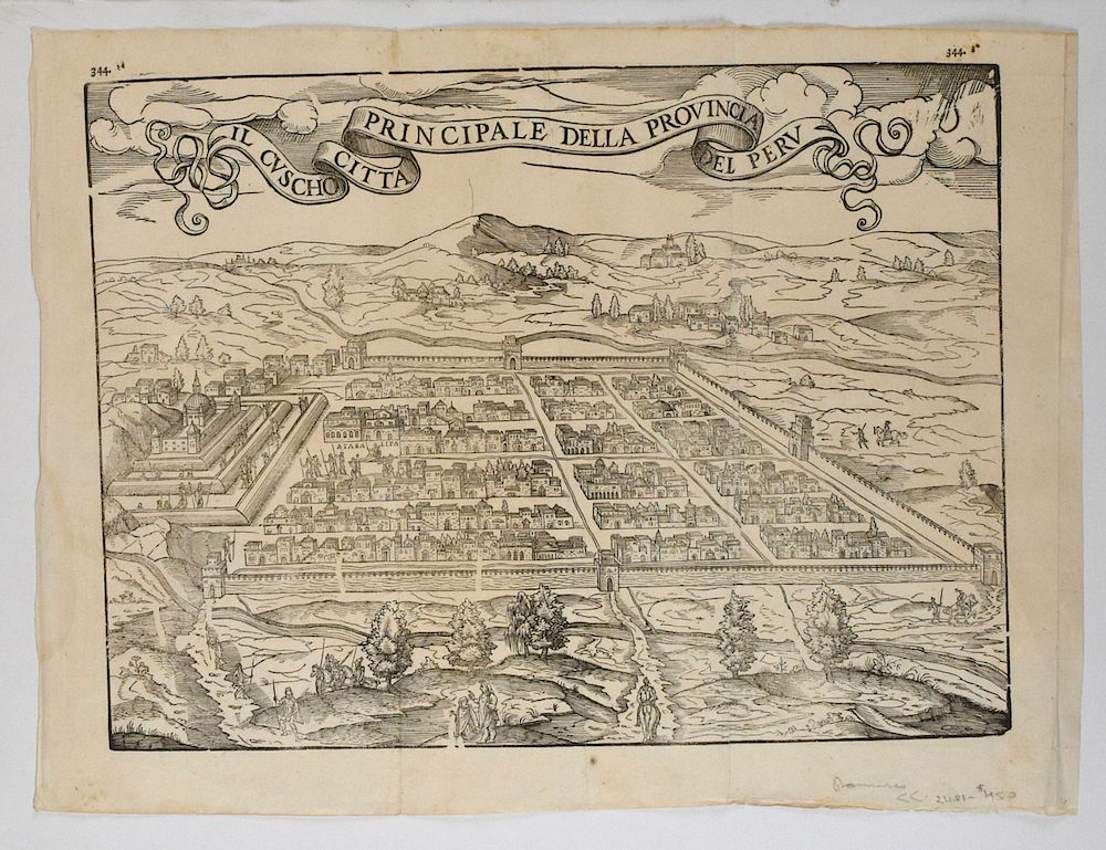 Appraisal: Group of Maps by Giovanni Battista Ramusio Sumatra Indonesia Cusco