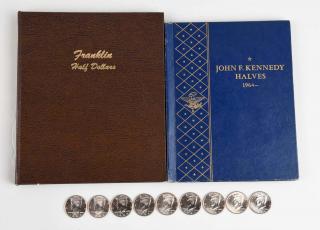 Appraisal: Lot Of U S Mexican Silver Coins Includes Franklin half