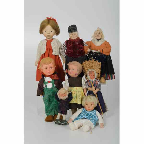 Appraisal: German and Belgium Character Dolls Germany and Belgium th century