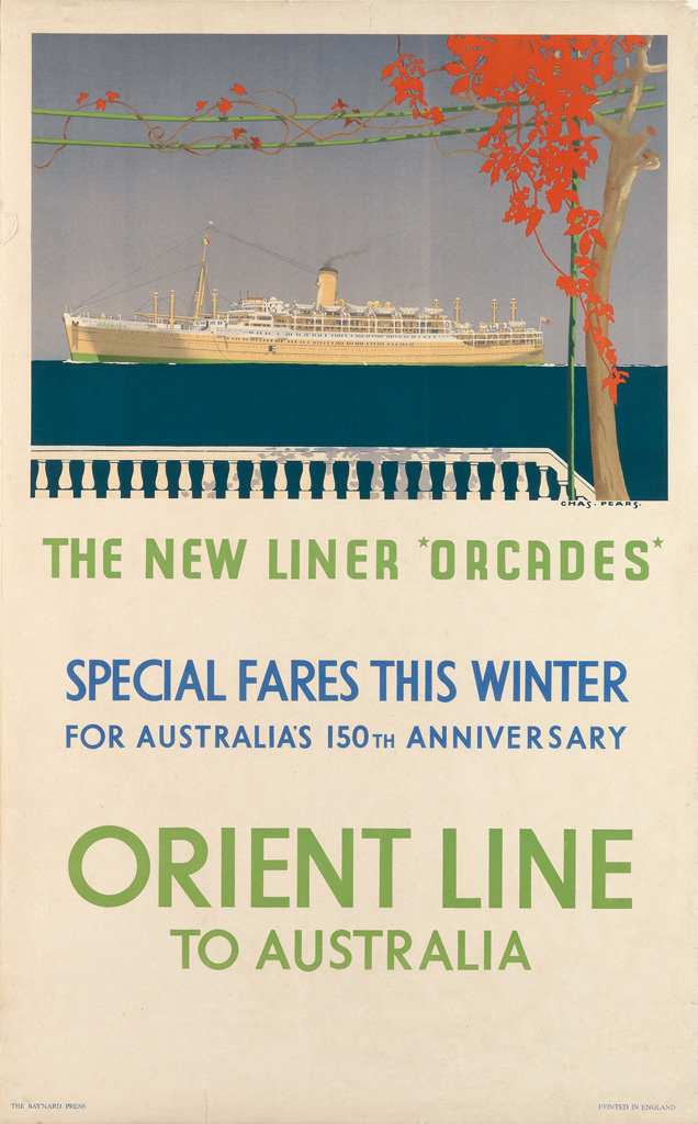 Appraisal: CHARLES PEARS - ORIENT LINE TO AUSTRALIA THE NEW LINER