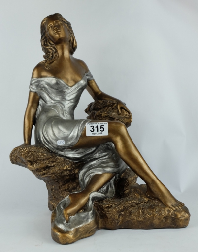 Appraisal: Plaster figure in the Art Nouveau style