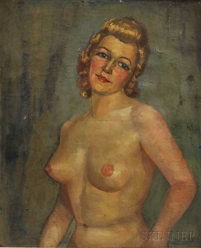 Appraisal: Nandor Vagh Weinmann Hungarian - Portrait of a Female Nude