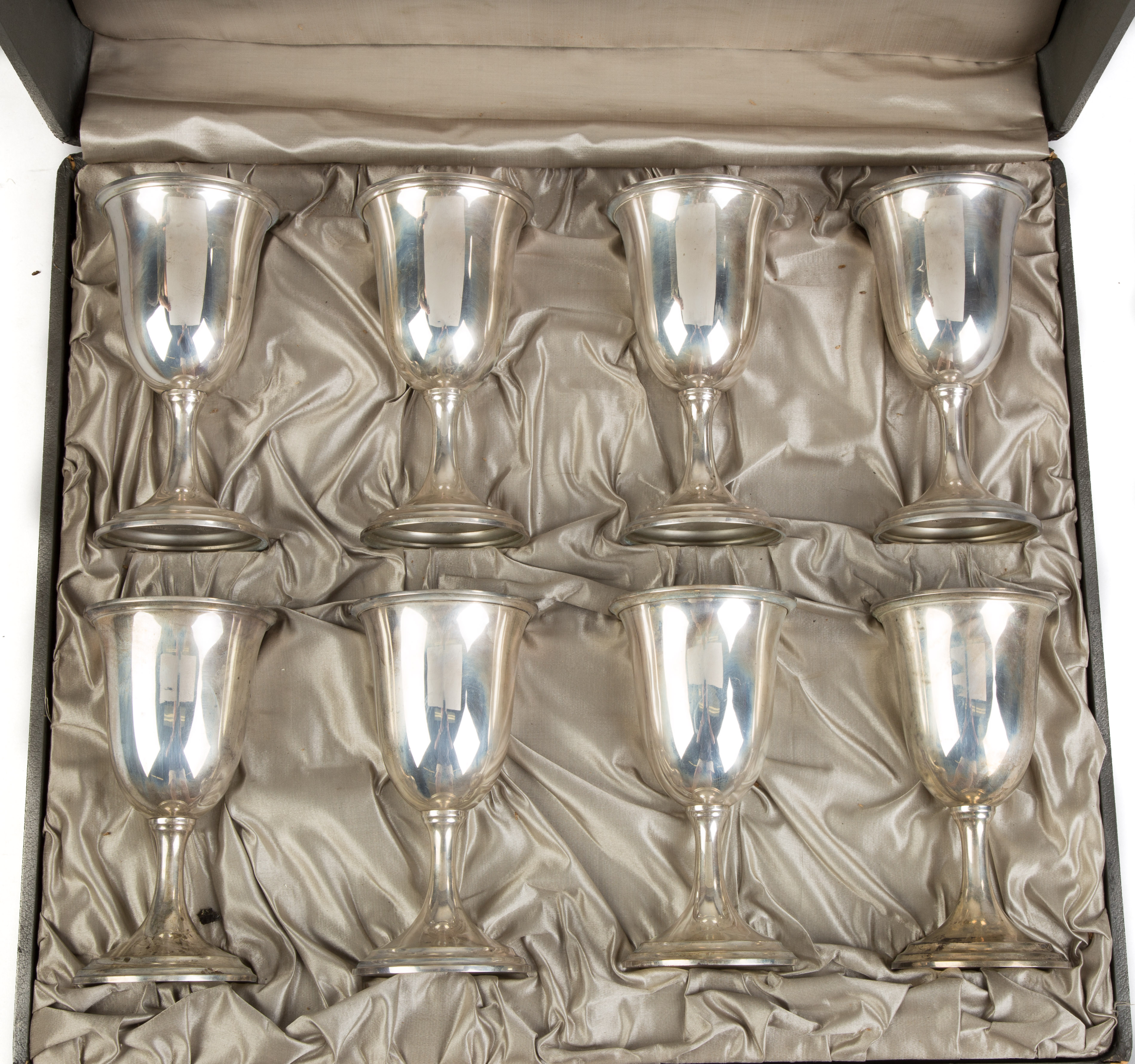 Appraisal: S Kirk Son Set of Eight Sterling Silver Goblets ozt