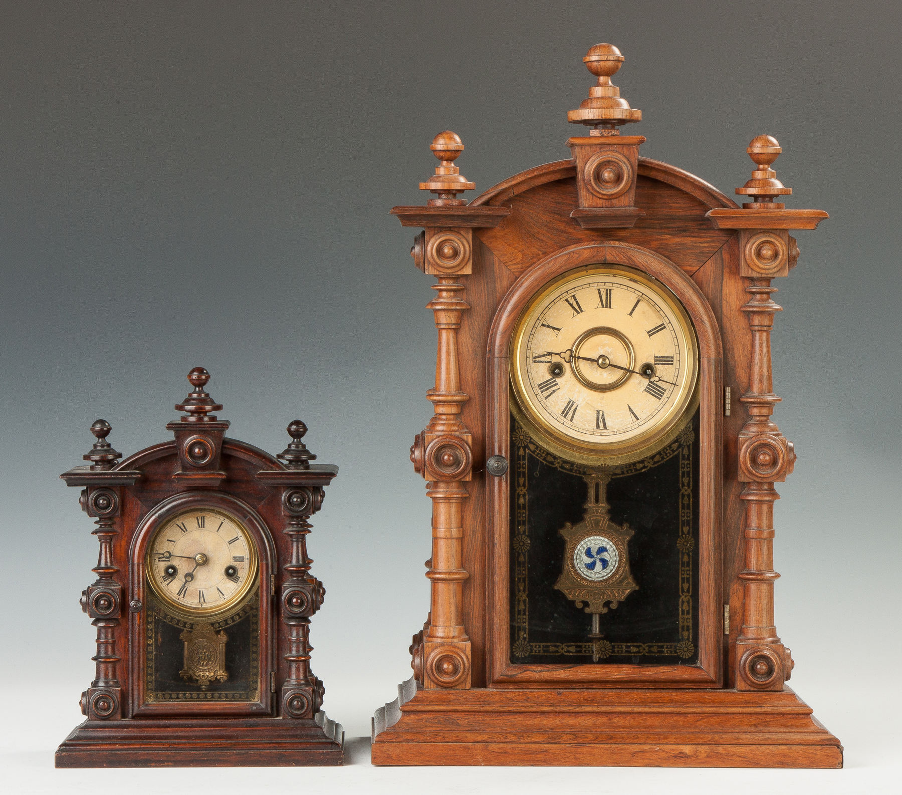 Appraisal: Miniature Welch and Spring Co Patti No Shelf Clock Late