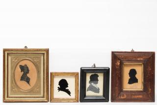 Appraisal: Antique Silhouettes inc Francis Scott Key th C Antique silhouettes