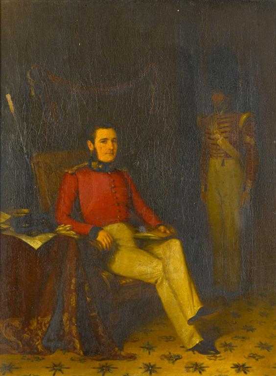 Appraisal: ENGLISH SCHOOL C PORTRAIT OF COLONEL LACY WALTER GILES YEA