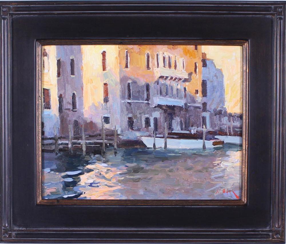 Appraisal: NICK STOQ United States st century oil on board Venice