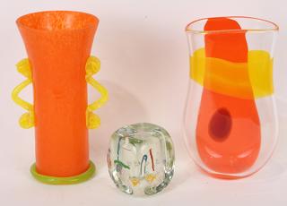 Appraisal: lot of Art glass group lot of Art glass group