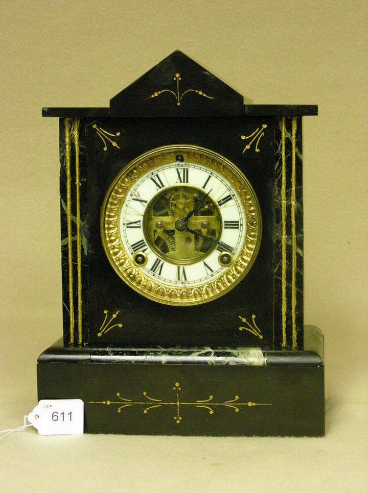 Appraisal: BOSTON CLOCK CO PORCELAIN CLOCK Patent December Marked Talisman on