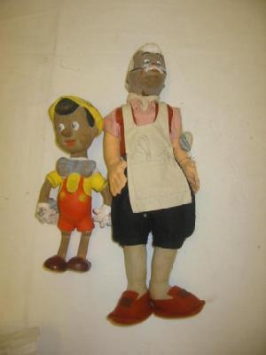 Appraisal: A Chad Valley Gepetto doll with moulded and painted rubber