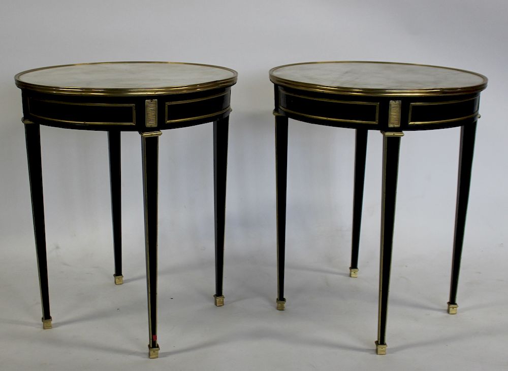 Appraisal: Pair of Fine Quality Jansem Style Ebonised and Bronze Mounted