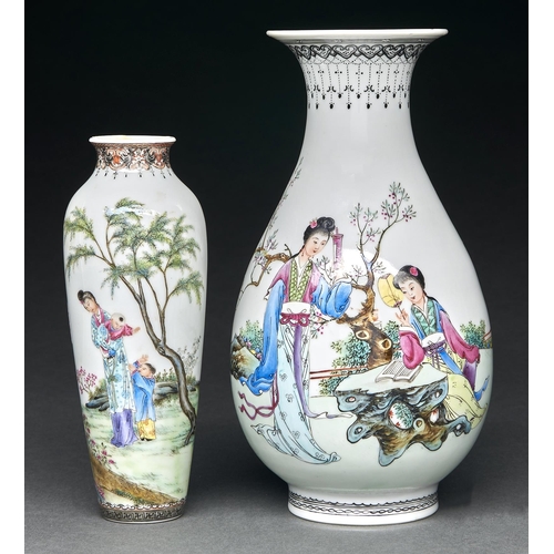 Appraisal: A Chinese famille rose vase cm h commendation mark and