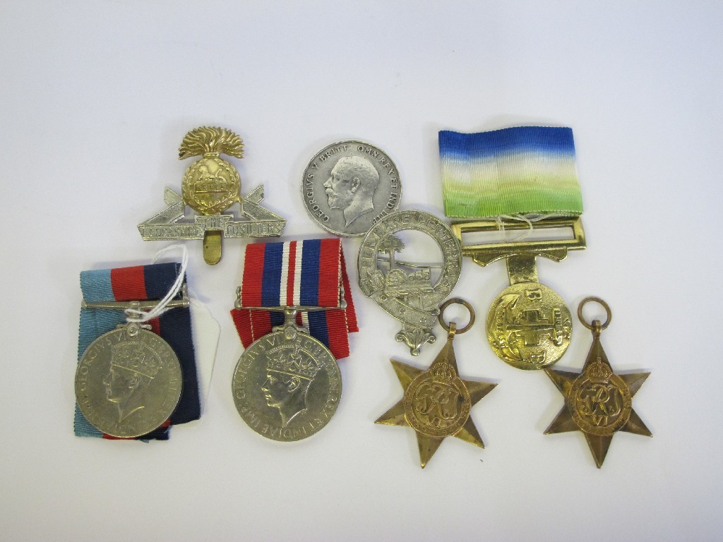 Appraisal: A lot comprising a group of WWII medals and stars