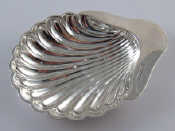 Appraisal: A late Victorian silver shell dish John Rodgers Sheffield wt