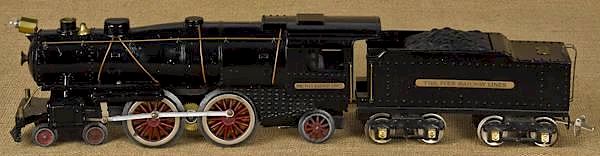 Appraisal: Ives standard gauge Train Engine and Tender Ives standard gauge