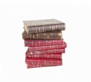 Appraisal: Eight Antique Books Including Dickens Group of eight antique books