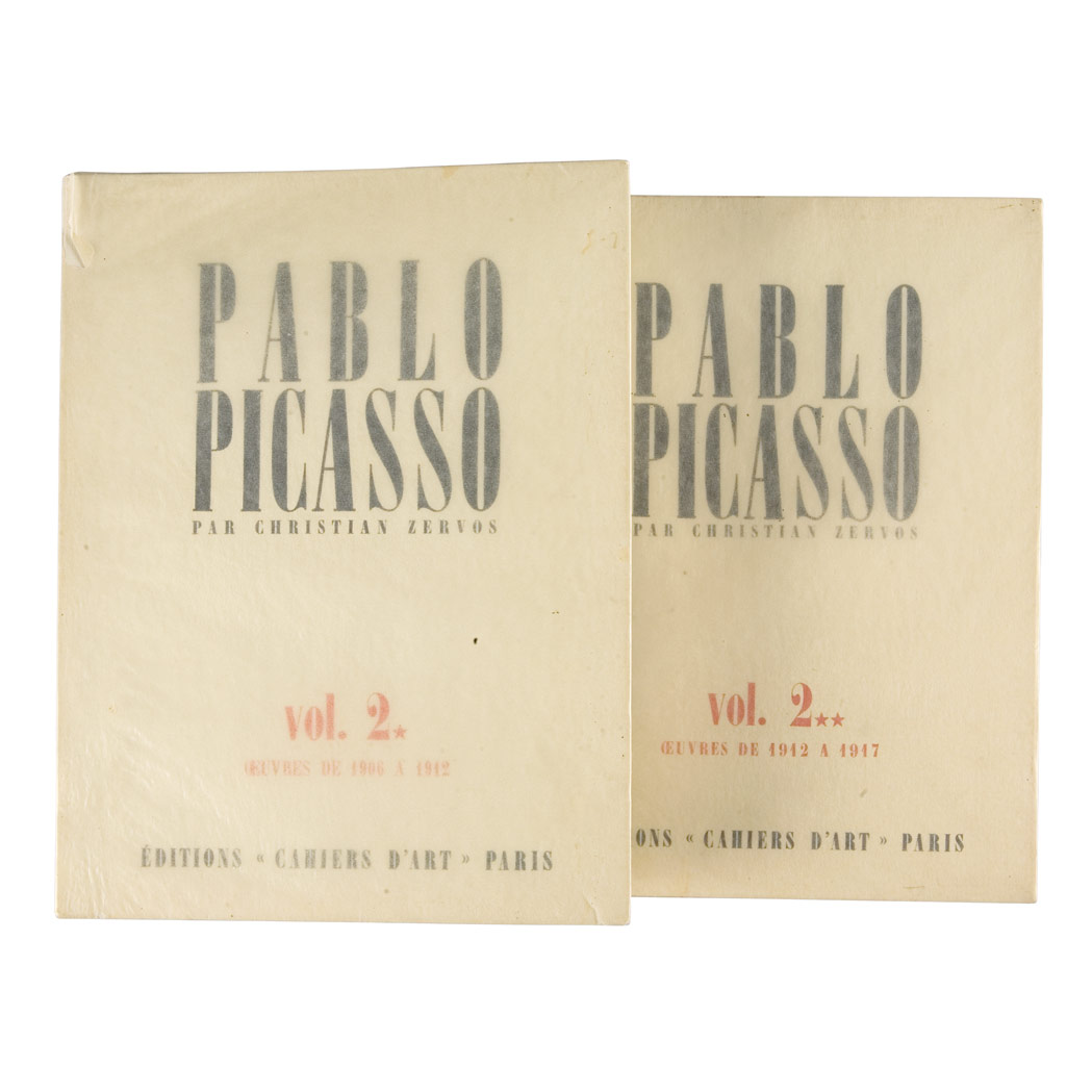 Appraisal: PICASSO PABLO ZERVOS CHRISTIAN Picasso Oeuvres de - Paris Editions