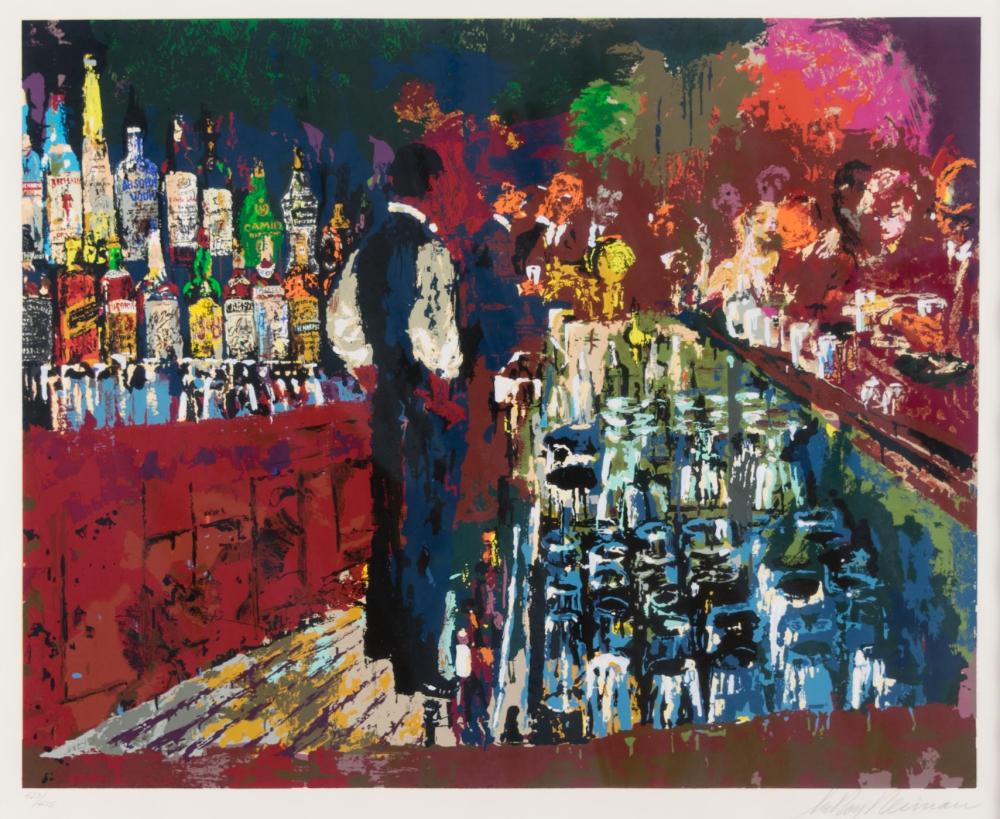 Appraisal: LEROY NEIMAN New York born serigraph Chicago Key Club Bar