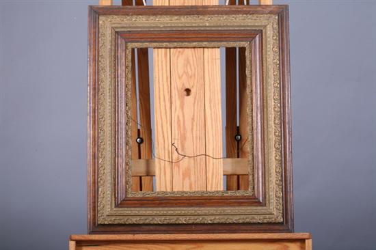 Appraisal: GROUP OF THREE FRAMES th century gilded and gessoed rectangular