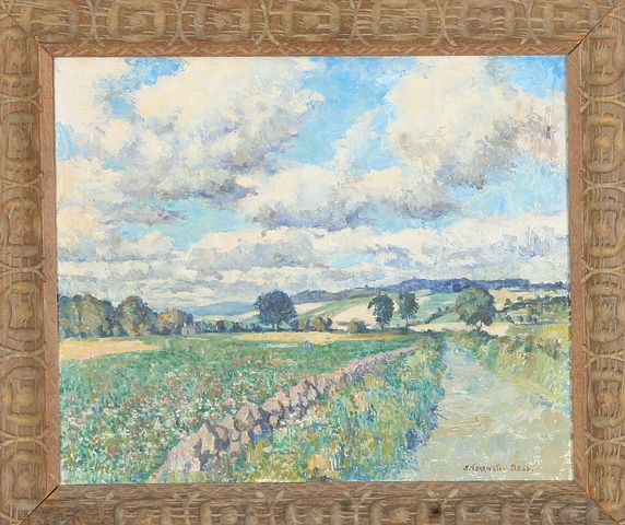 Appraisal: Landscape oil on canvas x SLR J Torrington Bell Crest