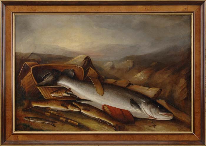 Appraisal: ATTRIBUTED TO SAMUEL A KILBOURNE American - THE CATCH Large