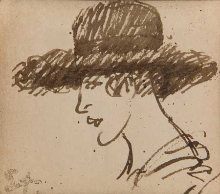 Appraisal: TH OPHILE STEINLEN French - T te de femme au