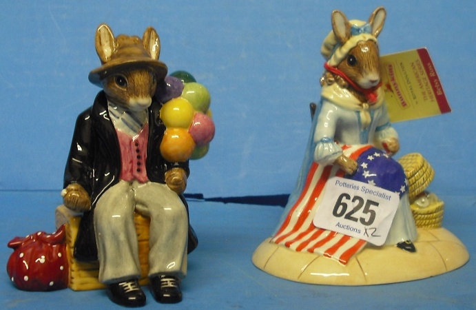 Appraisal: Royal Doulton Bunnykins Figures Betsy Ross DB and Balloon Man