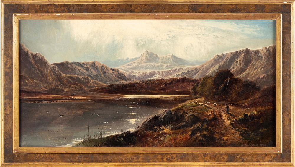 Appraisal: CHARLES EDWARD JOHN LESLIE ENGLAND - MOUNTAINOUS LANDSCAPE OIL ON