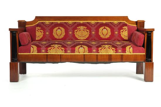 Appraisal: BIEDERMEIER SOFA European nd quarter- th century mixed woods including