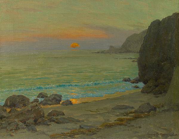 Appraisal: Granville Redmond American - Catalina Sunrise Lover's Cove signed 'Granville