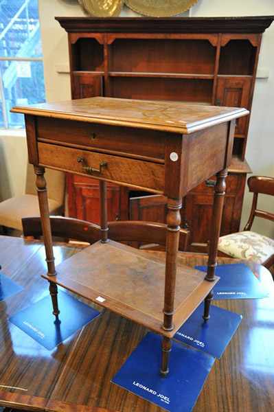 Appraisal: A FRENCH WALNUT TH CENTURY LADIES POUDREUSE