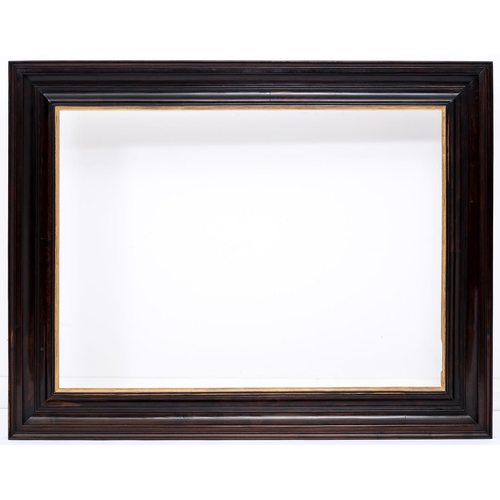 Appraisal: A Victorian ebonised picture frame with gilt slip sight x