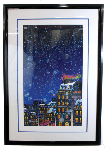 Appraisal: HIRO YAMAGATA ORIGINAL SERIGRAPH Japanese born titled Snowy Night in