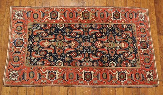 Appraisal: Caucasian Rug Possibly Kuba District First Quarter th Century Blue