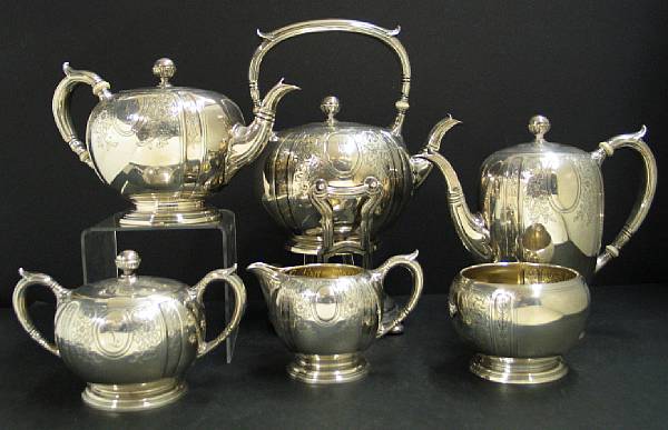 Appraisal: A sterling six piece tea and coffee setGorham Mfg Co