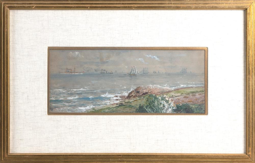 Appraisal: EDMUND DARCH LEWIS PENNSYLVANIA - NUMEROUS VESSELS OFF A COAST