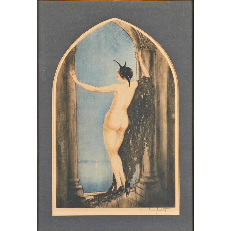 Appraisal: LOUIS ICART French - Etching on paper Venetian Nights framed