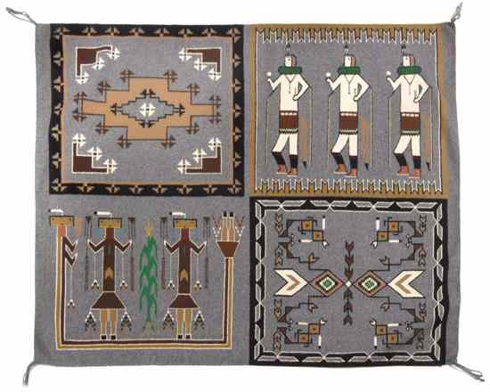 Appraisal: A Navajo Weaving Four in One the four designs include