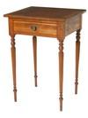 Appraisal: LAMP TABLE - Sheraton period cherry single drawer lamp table