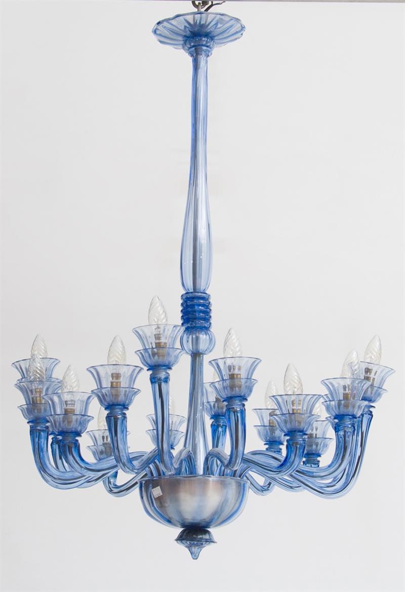 Appraisal: CHANDELIER OFFAL I BUCELLA C Glass x in diam Estimate