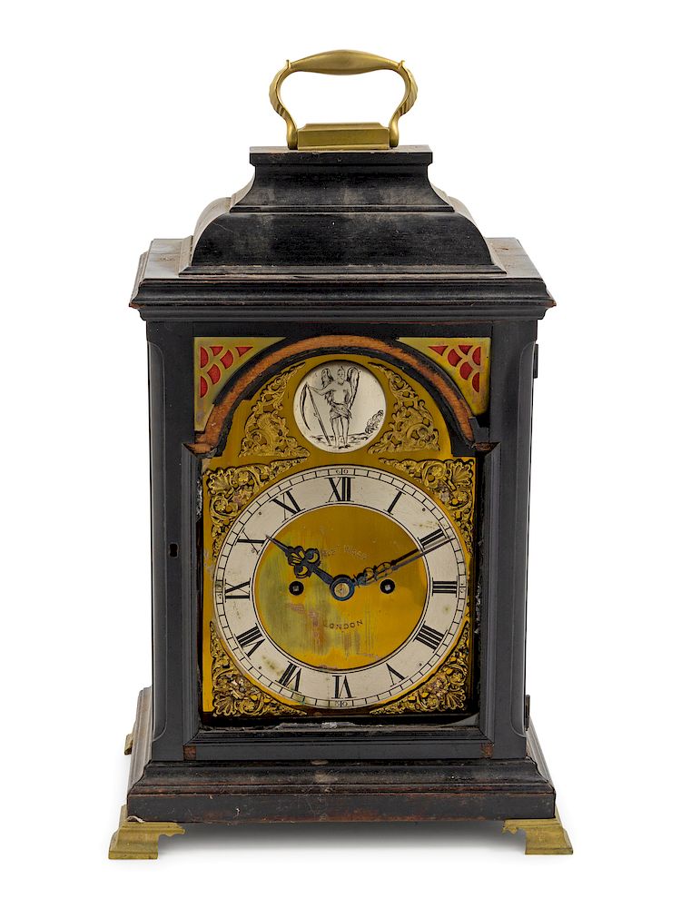 Appraisal: An English Mahogany Bracket Clock Robert Wood