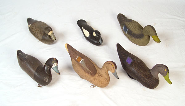 Appraisal: COLLECTION OF VINTAGE DUCK DECOYS To include Rob Daley goldeneye