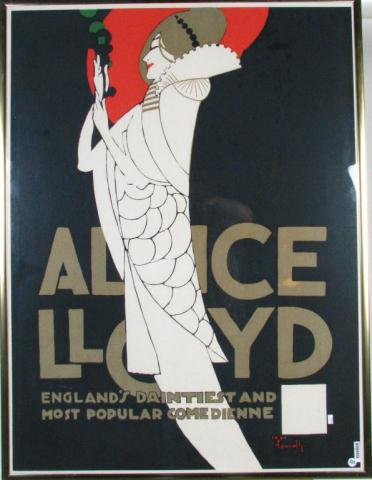 Appraisal: Alfonso Iannelli American Italian - vintage reproduction show poster ''Alice