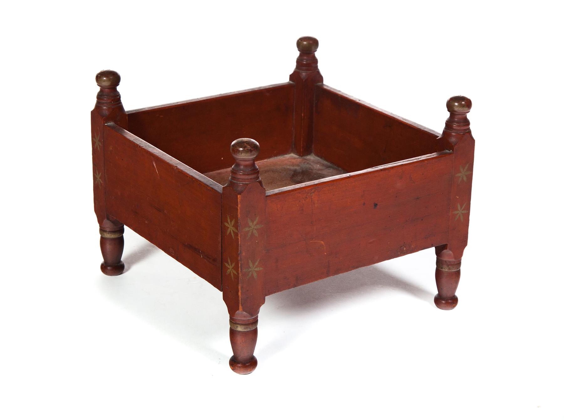 Appraisal: PENNSYLVANIA DECORATED APPLE BOX Attributed to Jacob Knagy Pennsylvania -