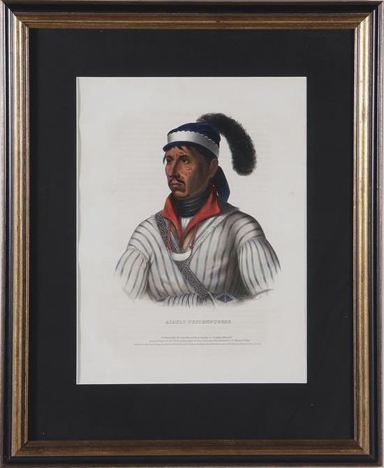 Appraisal: McKenney Hall Warrior or Chieftan Thomas McKenney James Hall -