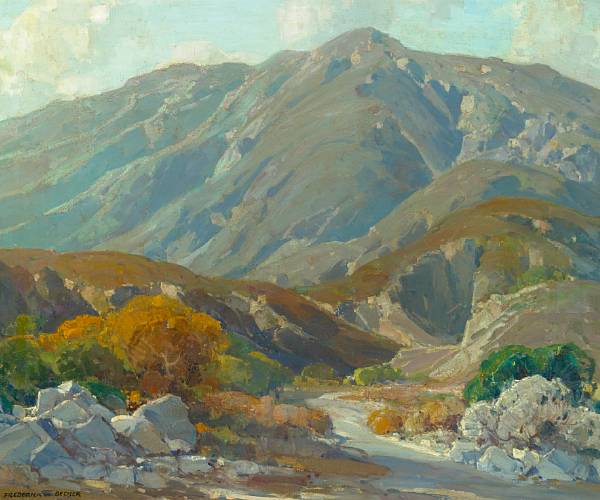 Appraisal: Frederick William Becker American - Foothills thought to be Malibu