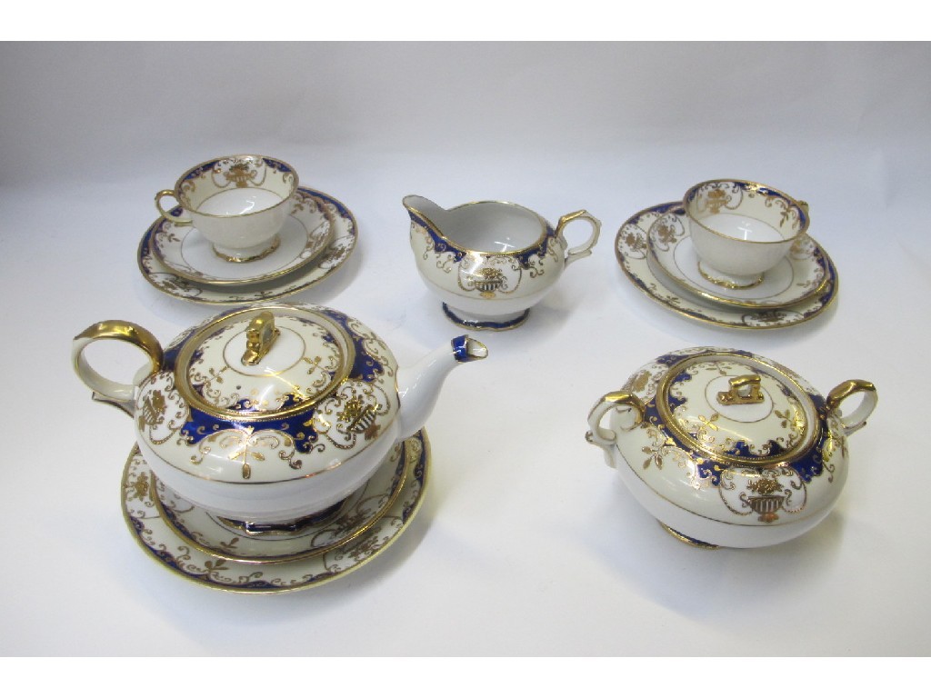 Appraisal: A Noritake Neo Classical style gilt and enamelled tea set