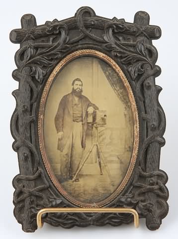 Appraisal: Carte-de-visite photograph of near full length man standing by daguerrian