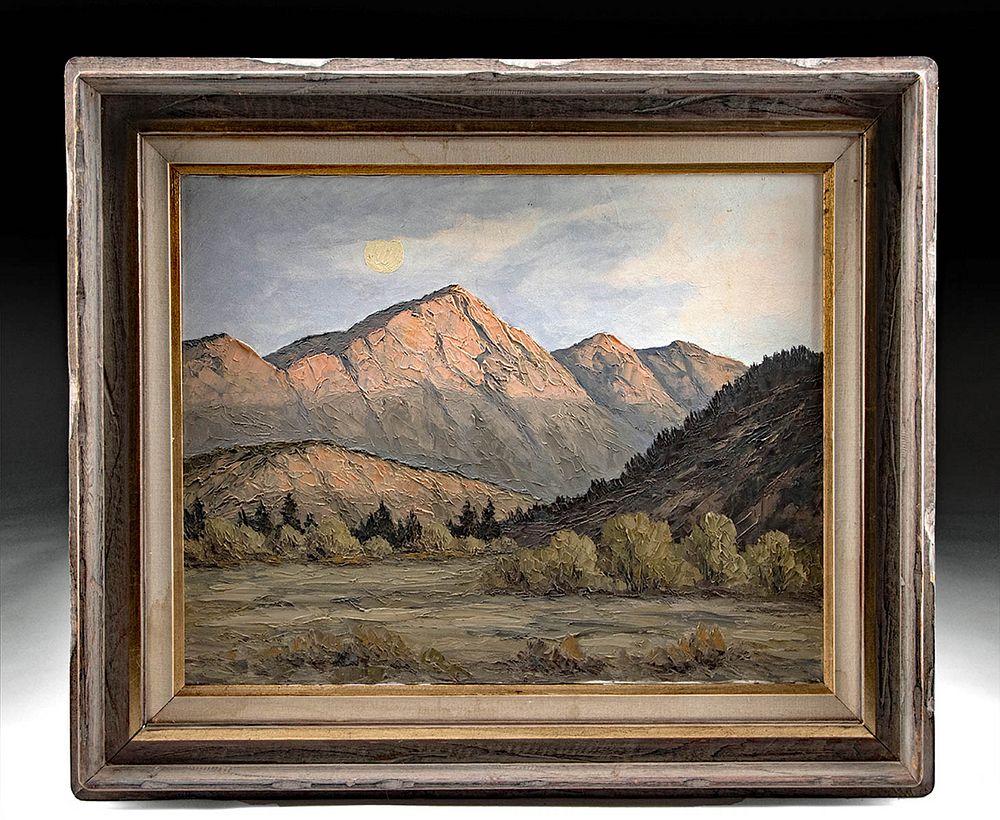 Appraisal: Framed Mid th C Bill Freeman Landscape Painting William Joseph