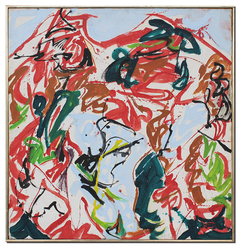 Appraisal: WOFFORD Philip American - ''Gargantua's Childhood'' Colorful Abstract Composition of